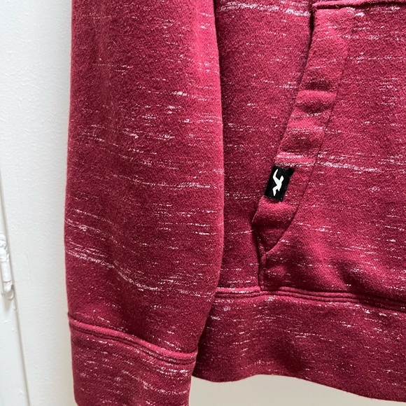 Hollister Men's Maroon Hoodie - Picture 2 of 4
